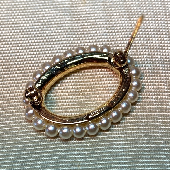 Vintage Set Napier Faux Pear Gold Tone Necklace & Oval Faux Pearl Brooch Pin - Picture 7 of 8